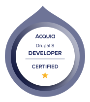 Acquia Drupal 8 Certified Developer logo