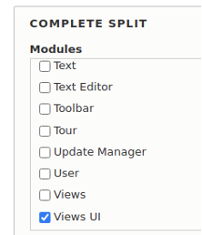 split modules